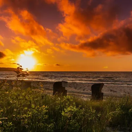 Apartmán Traumhaftes - Odins Blick 24 - Exklusive Strandlage, Gartenanlage, Sauna Lobbe